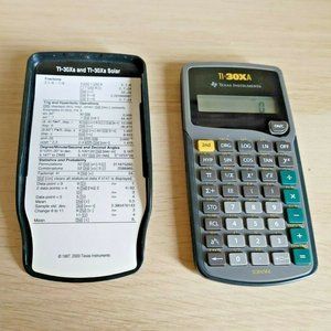 Texas Instruments TI-30X A Scientific Calculator W/ Cover! Works!